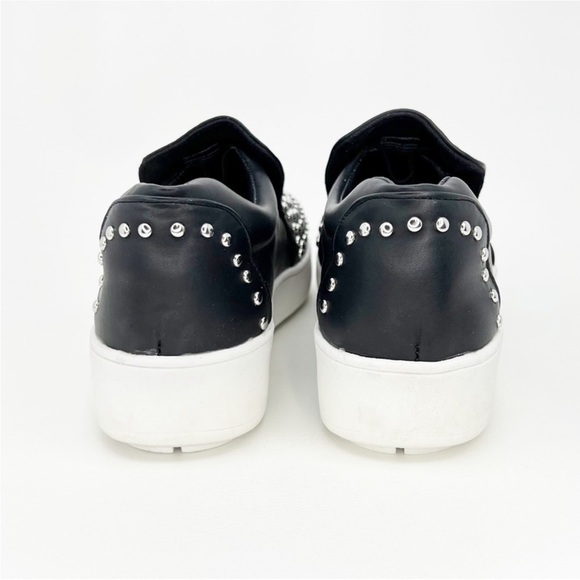 Steve by Steve Madden Sneakers “Smash” Black Silver Studded Women’s Size 6 New - Picture 4 of 7